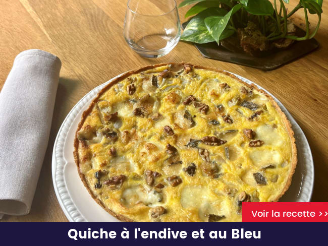 Quiche à l'endive et au Bleu